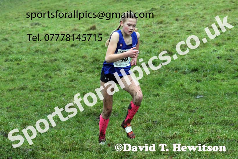 Girls under-15s, NECAA Junior Cross Country Relays, Thornley Farm, Peterlee, Saturday, December 12th. Photo: David T. Hewitson/Sports for All Pics